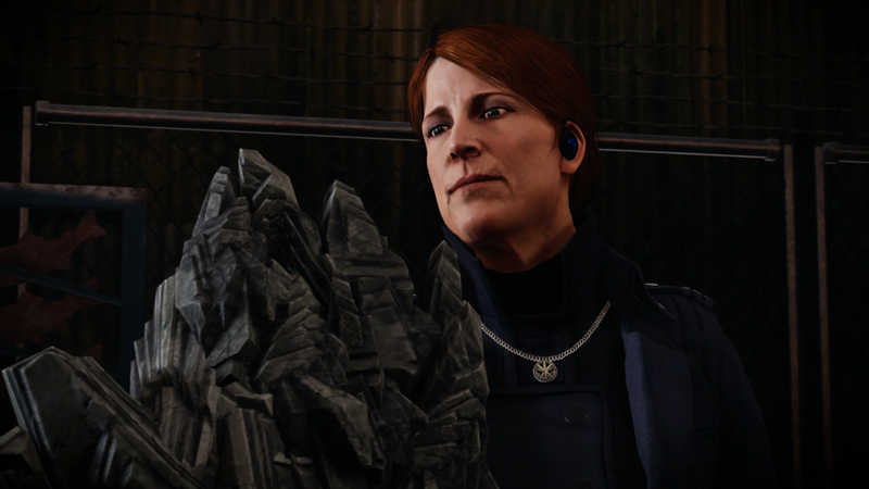 Evil lady is evil, and she has...concrete powers... Yes, that is her actual power.